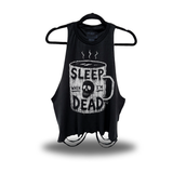SLEEP DEAD ROAD RASH CROP TANK TOP