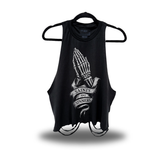 SAINTS SINNERS ROAD RASH CROP TANK TOP
