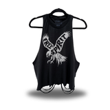 FREE SPIRIT ROAD RASH CROP TANK TOP