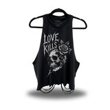 LOVE KILLS ROAD RASH CROP TANK TOP