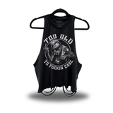 TOO OLD ROAD RASH CROP TANK TOP