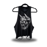 DEMON SKULL ROAD RASH CROP TANK TOP