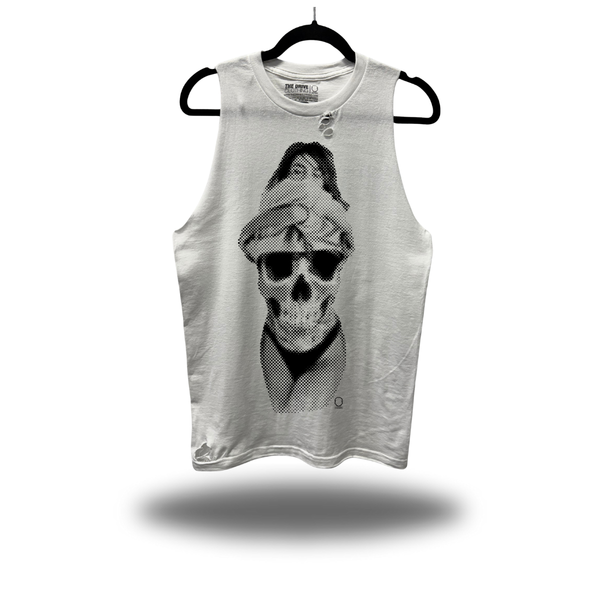 FLASH'EM ROAD RASH WHITE TANK TOP