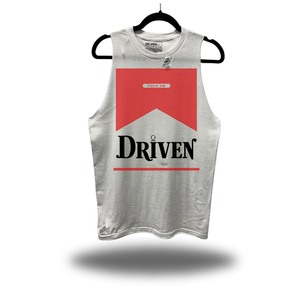 DRIVEN REDS ROAD RASH WHITE TANK TOP