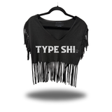 TYPE SHI WESTERN FRINGE CROP TOP
