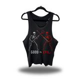GOOD VS EVIL SCOOP NECK STRINGER TANK TOP