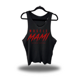 MUSCLE MAMI SCOOP NECK STRINGER TANK TOP