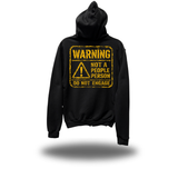 WARNING ZIP UP HOODIE