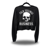 ALL BUSINESS CROP LONG SLEEVE