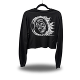 TIRE SMOKE CROP LONG SLEEVE