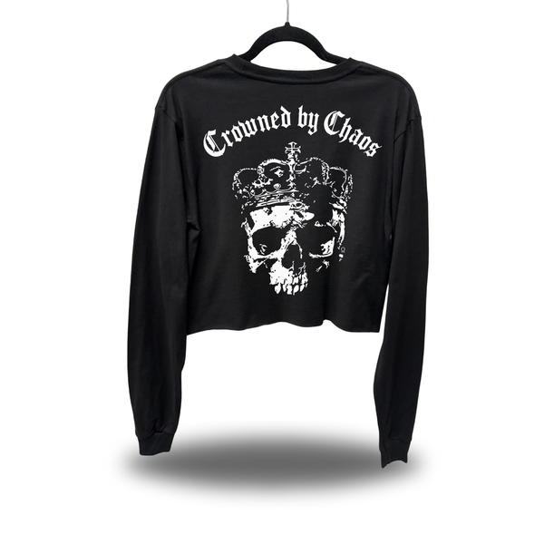 CROWNED CHAOS CROP LONG SLEEVE