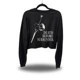 SURRENDER ROAD RASH CROP LONG SLEEVE TEE