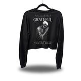 BE GRATEFUL CROP LONG SLEEVE