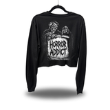 HORROR ADDICT CROP LONG SLEEVE