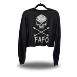 FAFO SKULL CROP LONG SLEEVE