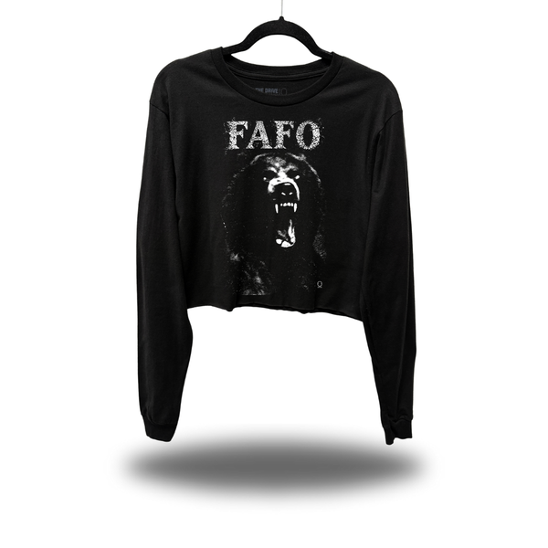 FAFO BEAR CROP LONG SLEEVE