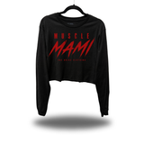 MUSCLE MAMI CROP LONG SLEEVE