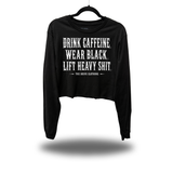 WEAR BLACK CROP LONG SLEEVE