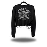 2 WHEELS ROAD RASH CROP LONG SLEEVE TEE