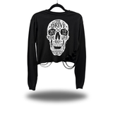 LIVE & RIDE ROAD RASH CROP LONG SLEEVE TEE