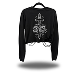 NO CURE ROAD RASH CROP LONG SLEEVE TEE