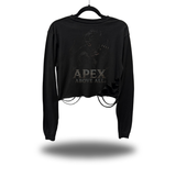 APEX ROAD RASH CROP LONG SLEEVE TEE