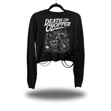 DEATH CHOPPER ROAD RASH CROP LONG SLEEVE TEE