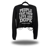 SHOW LOVE ROAD RASH CROP LONG SLEEVE TEE