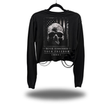 YOUR FREEDOM ROAD RASH CROP LONG SLEEVE TEE