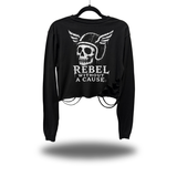 REBEL ROAD RASH CROP LONG SLEEVE TEE