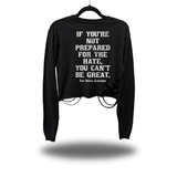 BE GREAT ROAD RASH CROP LONG SLEEVE TEE