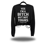 NOT YOURS ROAD RASH CROP LONG SLEEVE TEE