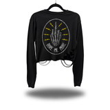 BORE ME ROAD RASH CROP LONG SLEEVE TEE