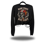 DIE LAST ROAD RASH CROP LONG SLEEVE TEE