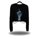 FU X RAY ROAD RASH CROP LONG SLEEVE TEE