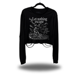 NOTHING ESCAPE ROAD RASH CROP LONG SLEEVE TEE
