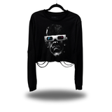 3D FRANK ROAD RASH CROP LONG SLEEVE TEE