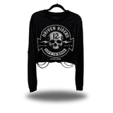 DRIVEN RIDERS ROAD RASH CROP LONG SLEEVE TEE