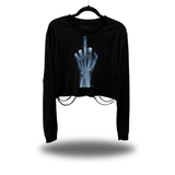 FU X RAY ROAD RASH CROP LONG SLEEVE TEE
