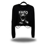 FAFO SNAKE ROAD RASH CROP LONG SLEEVE TEE