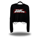 DRIVEN FEAR DISTRESSED CROP LONG SLEEVE TEE