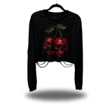 SWEET DEADLY ROAD RASH CROP LONG SLEEVE TEE
