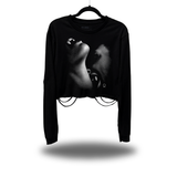LOVE BITE ROAD RASH CROP LONG SLEEVE TEE