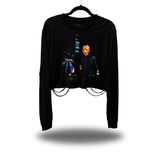 80'S JASON ROAD RASH CROP LONG SLEEVE TEE