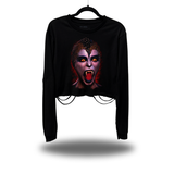 80'S LADY SILVIA ROAD RASH CROP LONG SLEEVE TEE