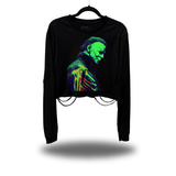 MYERS SKELETON ROAD RASH CROP LONG SLEEVE TEE