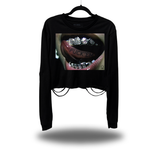 F*CK EM GRILL ROAD RASH CROP LONG SLEEVE TEE