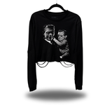 FRANKENSTEIN DAD ROAD RASH CROP LONG SLEEVE TEE