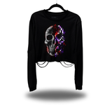 DIGITAL DECAY ROAD RASH CROP LONG SLEEVE TEE