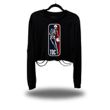NBA TDC ROAD RASH CROP LONG SLEEVE TEE